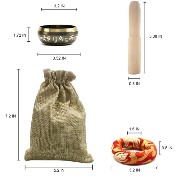 Beautiful brass singing bowl - Picture 5 of 5